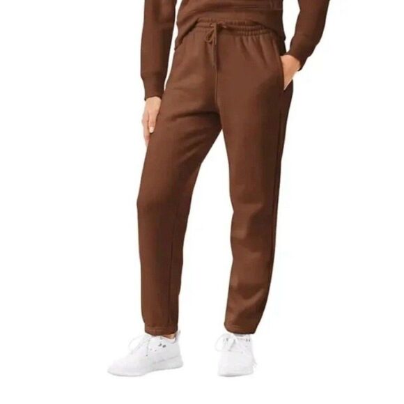 Member's Mark Pants - Member's Mark Ladies Fleece Jogger Size XL Cinnamon Stick